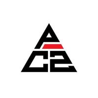 PCZ-Dreieck-Buchstaben-Logo-Design mit Dreiecksform. PCZ-Dreieck-Logo-Design-Monogramm. Pcz-Dreieck-Vektor-Logo-Vorlage mit roter Farbe. PCZ dreieckiges Logo einfaches, elegantes und luxuriöses Logo. vektor