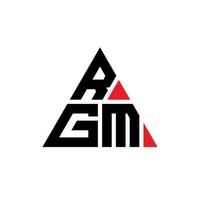 rgm-Dreieck-Buchstaben-Logo-Design mit Dreiecksform. RGM-Dreieck-Logo-Design-Monogramm. rgm-Dreieck-Vektor-Logo-Vorlage mit roter Farbe. rgm dreieckiges Logo einfaches, elegantes und luxuriöses Logo. vektor