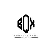 bqx-Buchstaben-Logo-Design mit Polygonform. bqx Polygon- und Würfelform-Logo-Design. bqx Sechseck-Vektor-Logo-Vorlage in weißen und schwarzen Farben. bqx-monogramm, geschäfts- und immobilienlogo. vektor