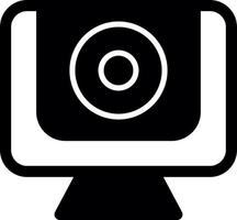 Webcam-Glyphe-Symbol vektor