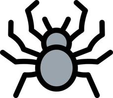 mit Spinnenlinie gefülltes Symbol vektor