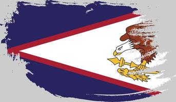 amerikanische Samoa-Flagge mit Grunge-Textur vektor