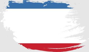 crimea flagga med grunge textur vektor