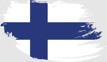 Finnland-Flagge mit Grunge-Textur vektor