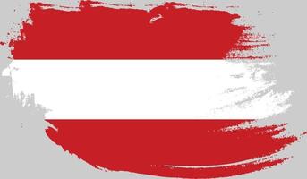 Österreich-Flagge mit Grunge-Textur vektor