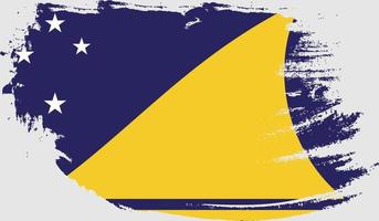 Tokelau-Flagge mit Grunge-Textur vektor