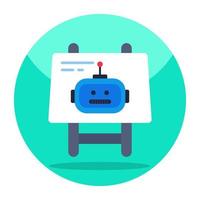 ein Icon-Design von Chatbot vektor