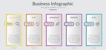 Business-Infografik. Vorlage für Infografik-Elemente. Vektor-Illustration. abstrakte Elemente des Diagramms. einfach. modern. Diagramm mit Schritten, Optionen, Teilen oder Prozessen. kreatives konzept für infografik. vektor