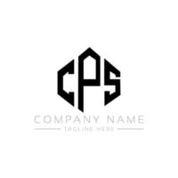 cps brev logotyp design med polygon form. cps polygon och kubform logotypdesign. cps hexagon vektor logotyp mall vita och svarta färger. cps monogram, affärs- och fastighetslogotyp.