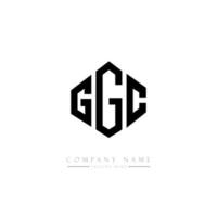 ggc-Buchstaben-Logo-Design mit Polygonform. ggc-polygon- und würfelform-logo-design. GGC Sechseck-Vektor-Logo-Vorlage in weißen und schwarzen Farben. ggc-monogramm, geschäfts- und immobilienlogo. vektor