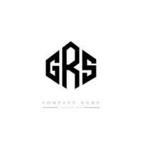 grs-Buchstaben-Logo-Design mit Polygonform. grs-polygon- und würfelform-logo-design. Grs Sechseck-Vektor-Logo-Vorlage in weißen und schwarzen Farben. grs monogramm, geschäfts- und immobilienlogo. vektor