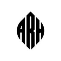 arx cirkel bokstavslogotyp design med cirkel och ellipsform. arx ellips bokstäver med typografisk stil. de tre initialerna bildar en cirkellogotyp. arx cirkel emblem abstrakt monogram brev märke vektor. vektor