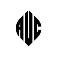 avc-Kreisbuchstaben-Logo-Design mit Kreis- und Ellipsenform. AVC-Ellipsenbuchstaben mit typografischem Stil. Die drei Initialen bilden ein Kreislogo. avc-Kreis-Emblem abstrakter Monogramm-Buchstaben-Markierungsvektor. vektor