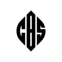 cbs cirkelbokstavslogotypdesign med cirkel och ellipsform. cbs ellipsbokstäver med typografisk stil. de tre initialerna bildar en cirkellogotyp. cbs cirkel emblem abstrakt monogram bokstav märke vektor. vektor