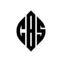 cbs-Kreisbuchstaben-Logo-Design mit Kreis- und Ellipsenform. cbs ellipsenbuchstaben mit typografischem stil. Die drei Initialen bilden ein Kreislogo. cbs Kreisemblem abstrakter Monogramm-Buchstabenmarkierungsvektor. vektor
