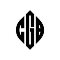 Cgb-Kreisbuchstaben-Logo-Design mit Kreis- und Ellipsenform. cgb-ellipsenbuchstaben mit typografischem stil. Die drei Initialen bilden ein Kreislogo. cgb-Kreis-Emblem abstrakter Monogramm-Buchstaben-Markenvektor. vektor