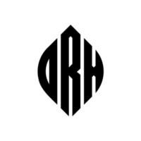 drx cirkelbokstavslogotypdesign med cirkel- och ellipsform. drx ellipsbokstäver med typografisk stil. de tre initialerna bildar en cirkellogotyp. drx cirkel emblem abstrakt monogram bokstav märke vektor. vektor