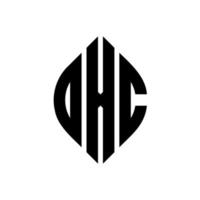 dxc cirkelbokstavslogotypdesign med cirkel och ellipsform. dxc ellipsbokstäver med typografisk stil. de tre initialerna bildar en cirkellogotyp. dxc cirkel emblem abstrakt monogram bokstav märke vektor. vektor