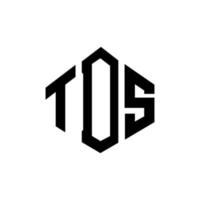 tds-Brief-Logo-Design mit Polygonform. tds-polygon- und würfelform-logo-design. tds Sechseck-Vektor-Logo-Vorlage in weißen und schwarzen Farben. tds-monogramm, geschäfts- und immobilienlogo. vektor