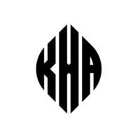 kxa-Kreisbuchstabe-Logo-Design mit Kreis- und Ellipsenform. kxa Ellipsenbuchstaben mit typografischem Stil. Die drei Initialen bilden ein Kreislogo. kxa Kreisemblem abstrakter Monogramm-Buchstabenmarkierungsvektor. vektor