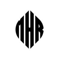 mxr-Kreisbuchstaben-Logo-Design mit Kreis- und Ellipsenform. mxr-Ellipsenbuchstaben mit typografischem Stil. Die drei Initialen bilden ein Kreislogo. mxr-Kreis-Emblem abstrakter Monogramm-Buchstaben-Markierungsvektor. vektor