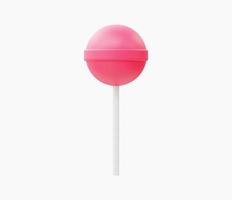 3d realistische Lollipop-Vektorillustration. vektor