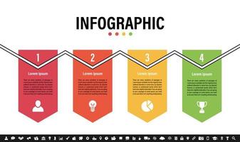 infografisk formgivningsmall med affärsidé vektor