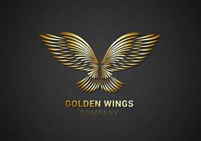 Free Golden Wings Logo Vektor