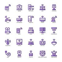 Smart-Home-Geräte-Icon-Pack für Ihre Website, Ihr Handy, Ihre Präsentation und Ihr Logo-Design. Smart-Home-Gerät-Icon-Gliederungsdesign. Vektorgrafik-Illustration und editierbarer Strich. vektor
