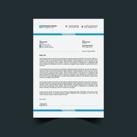 Corporate- oder Business-Briefkopf-Template-Design, Markenidentität, Join-Brief, Firmenprofil mit kreativem, auffälligem, professionellem, modernem und abstraktem Vektor-Layout im A4-Format vektor