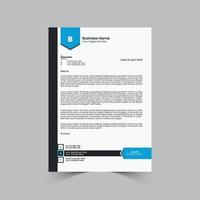 Corporate- oder Business-Briefkopf-Template-Design, Markenidentität, Join-Brief, Firmenprofil mit kreativem, auffälligem, professionellem, modernem und abstraktem Vektor-Layout im A4-Format vektor