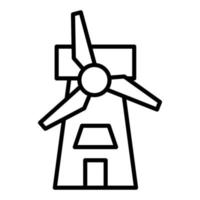 Symbolstil für Windkraft vektor