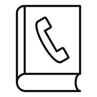 Stil des Telefonbuchsymbols vektor