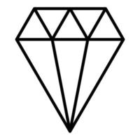 diamant ikon stil vektor
