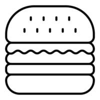 Burger-Bar-Icon-Stil vektor