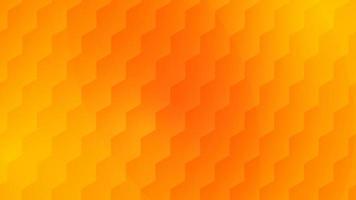 Sechsecke Farbverlauf orangefarbener Hintergrund. Vektor orange Tapete