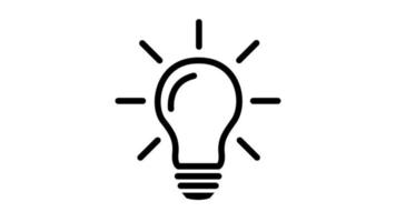 Glühbirne, Idee, Glühbirne, Lampe, Glühbirne - Objektvektorsymbolillustration vektor