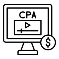 CPA-Symbolstil vektor