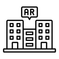Ar City Icon-Stil vektor