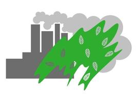 Greenwashing-Idee für ein Plakatbanner oder einen Flyer zu einem Umweltthema vektor