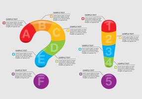 Frage und Ausruf Infografiken vektor