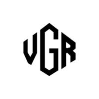 vgs bokstavslogotypdesign med polygonform. vgs polygon och kubform logotypdesign. vgs hexagon vektor logotyp mall vita och svarta färger. vgs monogram, affärs- och fastighetslogotyp.