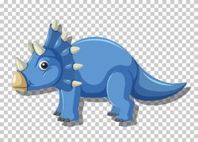 söt triceratops dinosaurie isolerade vektor