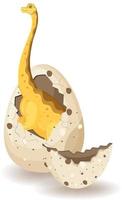 brachiosaurus kläcks från ägg vektor