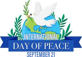 internationaler Tag des Friedens vektor