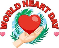 World Heart Day 29 september vektor