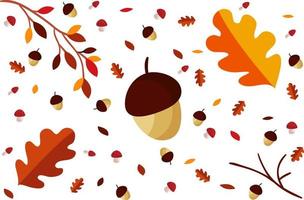 hösten lever mönster vektor