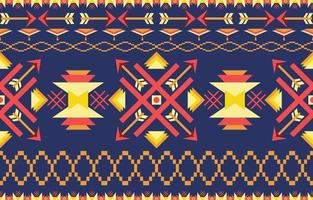 navajo native american tyg sömlösa mönster, geometrisk tribal etnisk traditionell bakgrund, designelement, design för matta, tapeter, kläder, matta, interiör, broderi vektorillustration. vektor