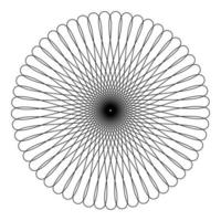 cirkel geometriska nätmönster. vektor stroke mesh