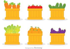 Gemüse Und Früchte Vektor